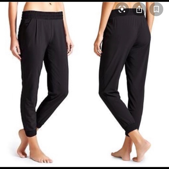 Athleta Pants - Athleta Aliso black jogger pants 10 A4